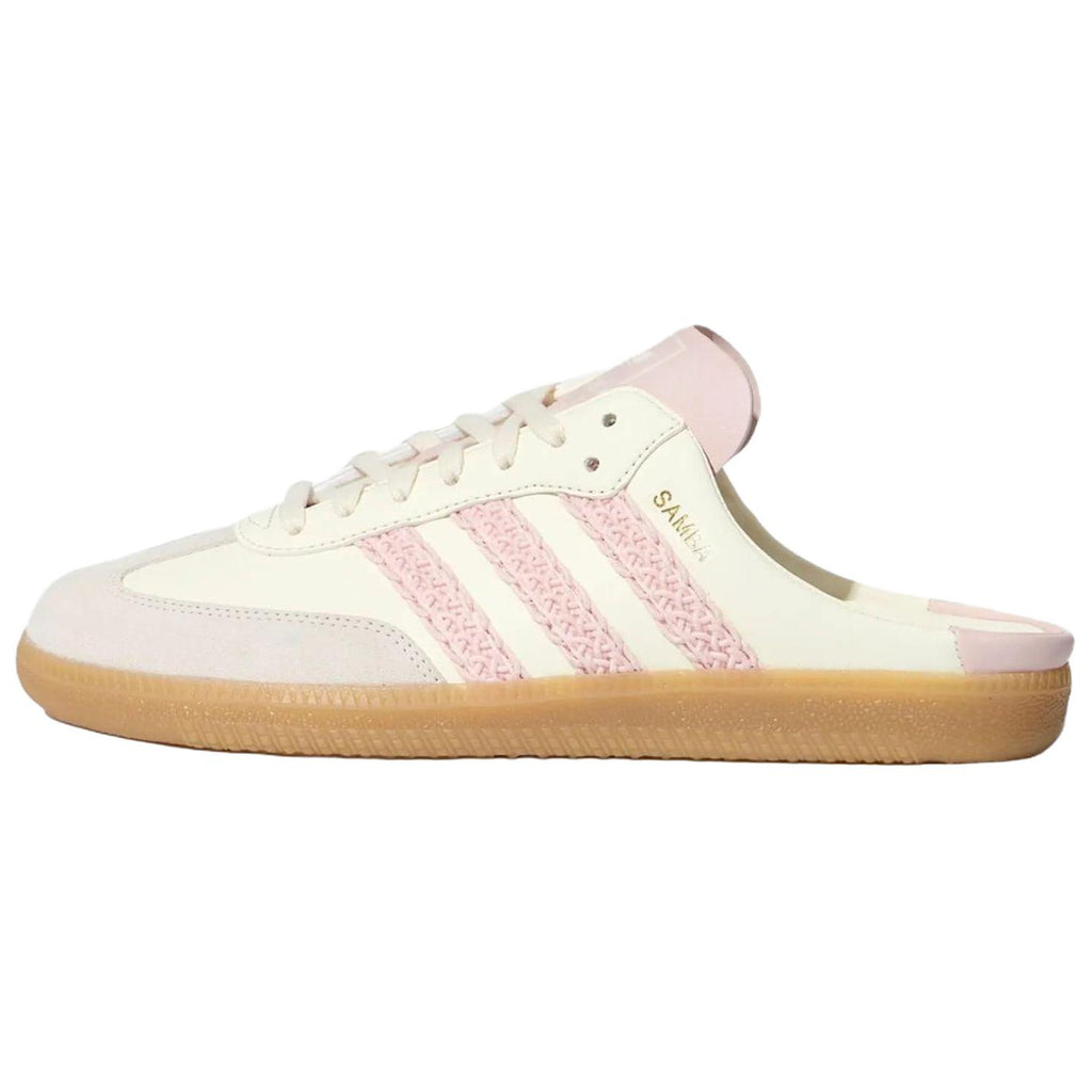 adidas Originals Samba Mule Unisex Closed-Toe Mules - Beige/Pink