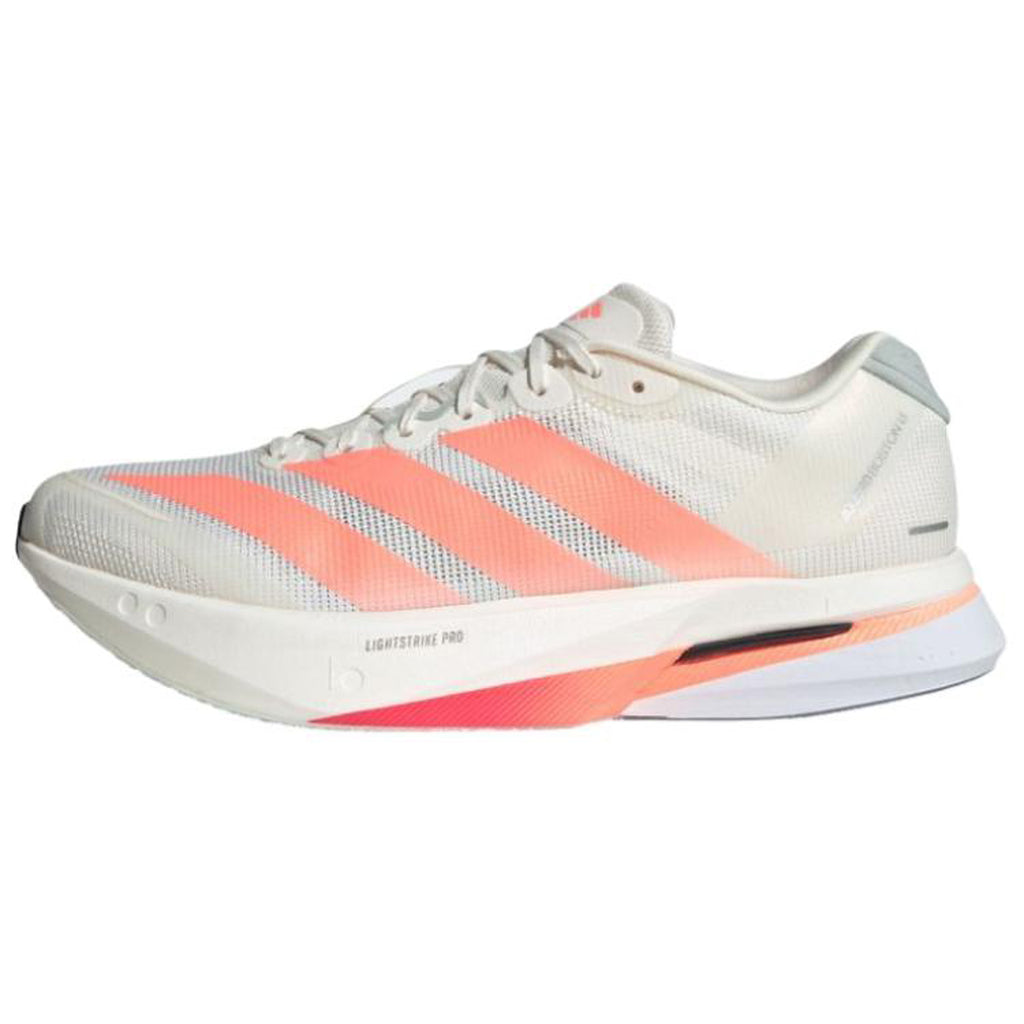 adidas Adizero Boston 13 Men's Casual Running Shoes - White/Orange
