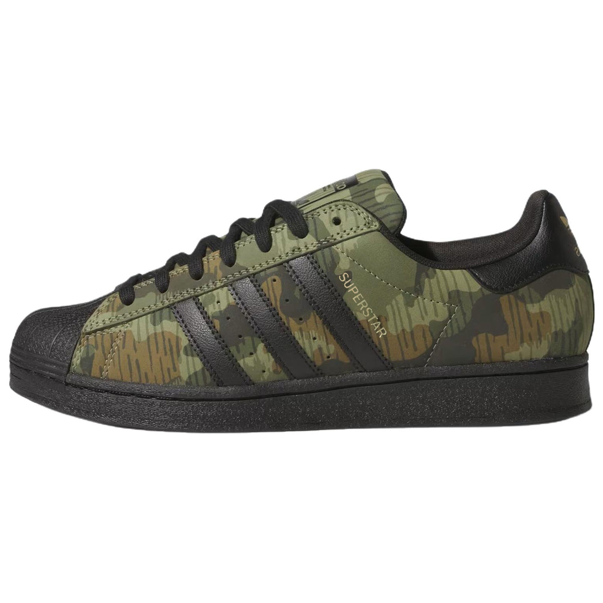 adidas Originals Superstar ADV Unisex Green Black Camo Sneakers