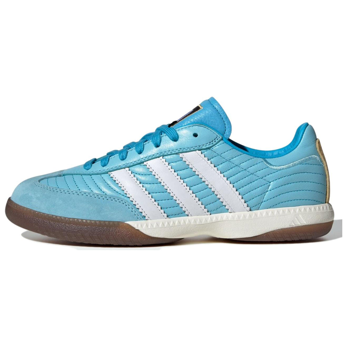 adidas Originals × NTS RADIO SAMBA MN Unisex Leather Low-Top Sneakers - Blue/White