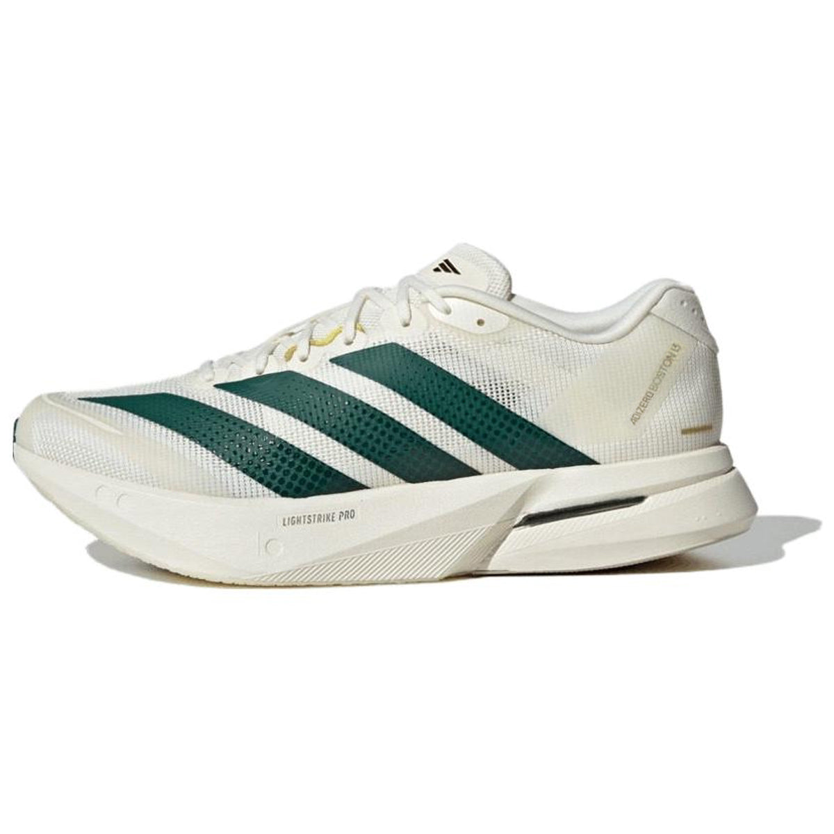 adidas Adizero Boston 13 Men's Lightweight Low-Top Running Shoes - White/Green