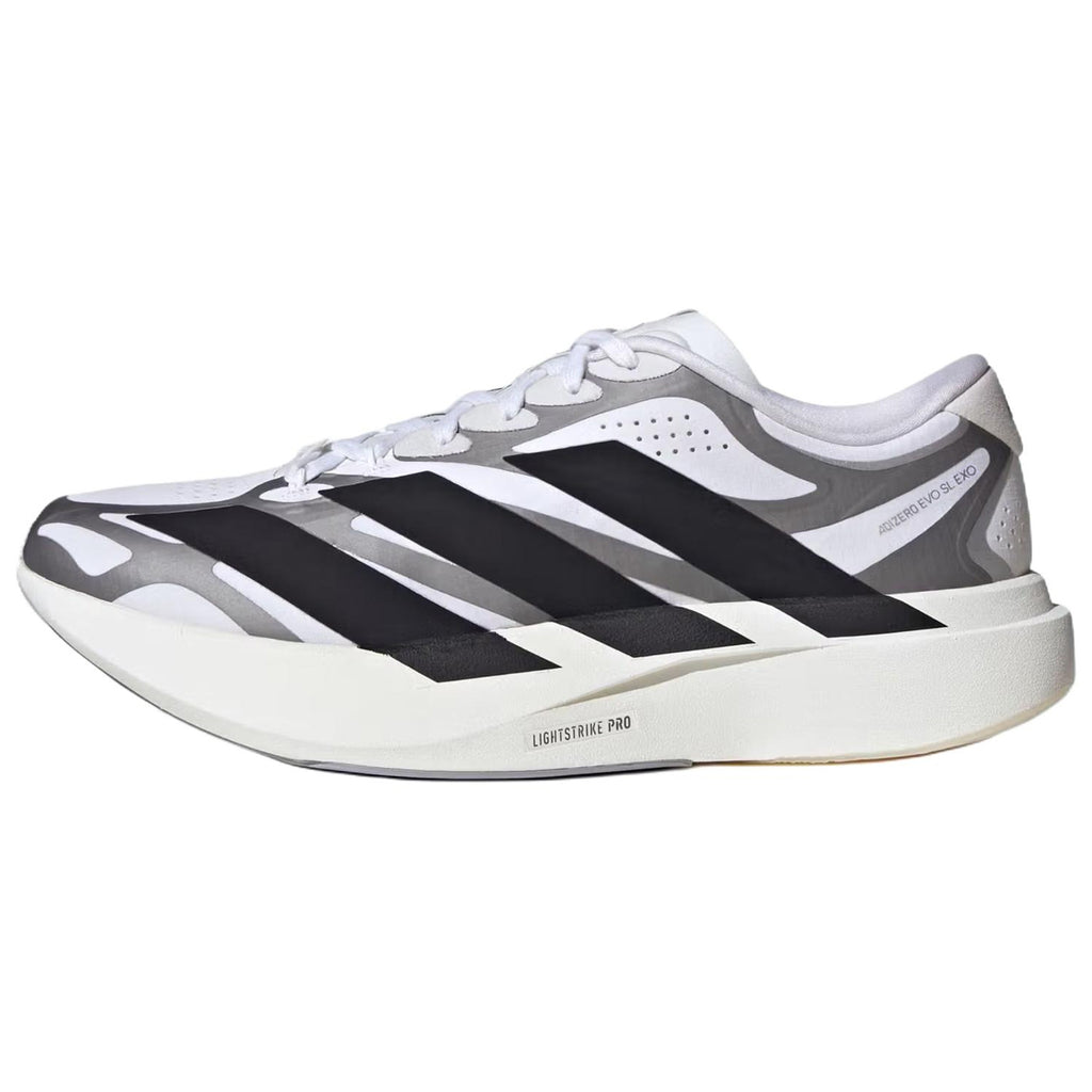 adidas Adizero Evo SL EXO Men's Mesh Marathon Running Shoes - White/Black