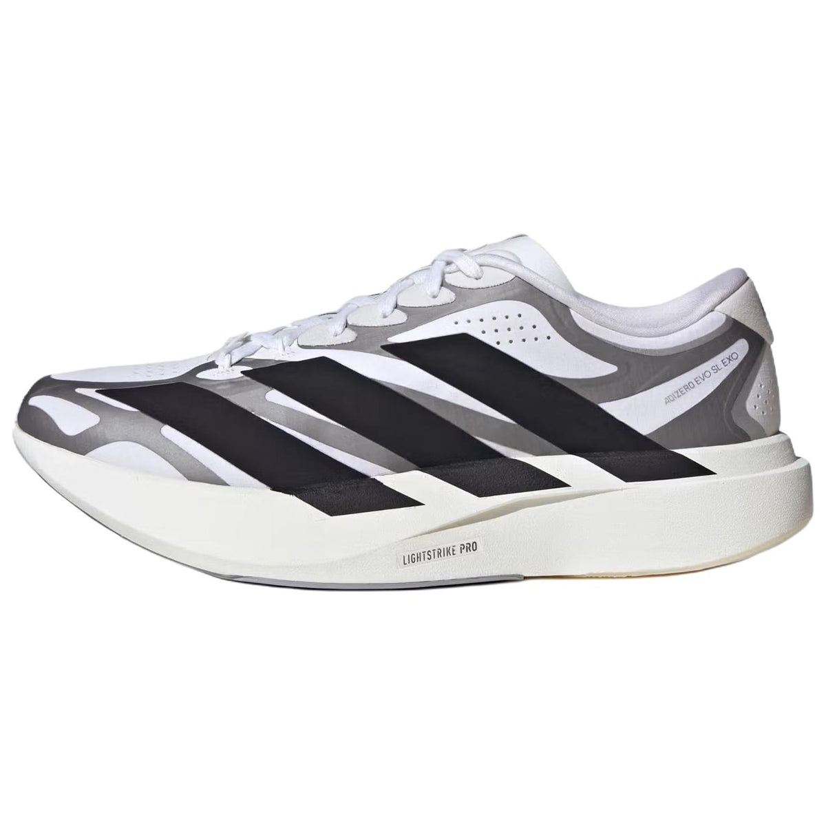 adidas Adizero Evo SL EXO Men's Mesh Marathon Running Shoes - White/Black
