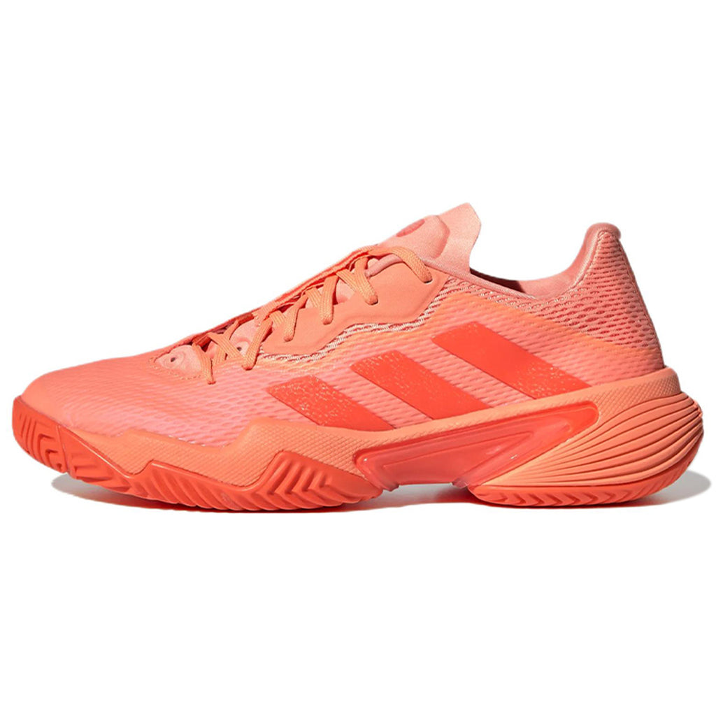 adidas Barricade Women's Textile Low-Top Tennis Shoes - Orange