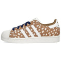 adidas Originals Superstar 2 Women's Light Brown White Deer Pattern Shell-Toe Sneakers