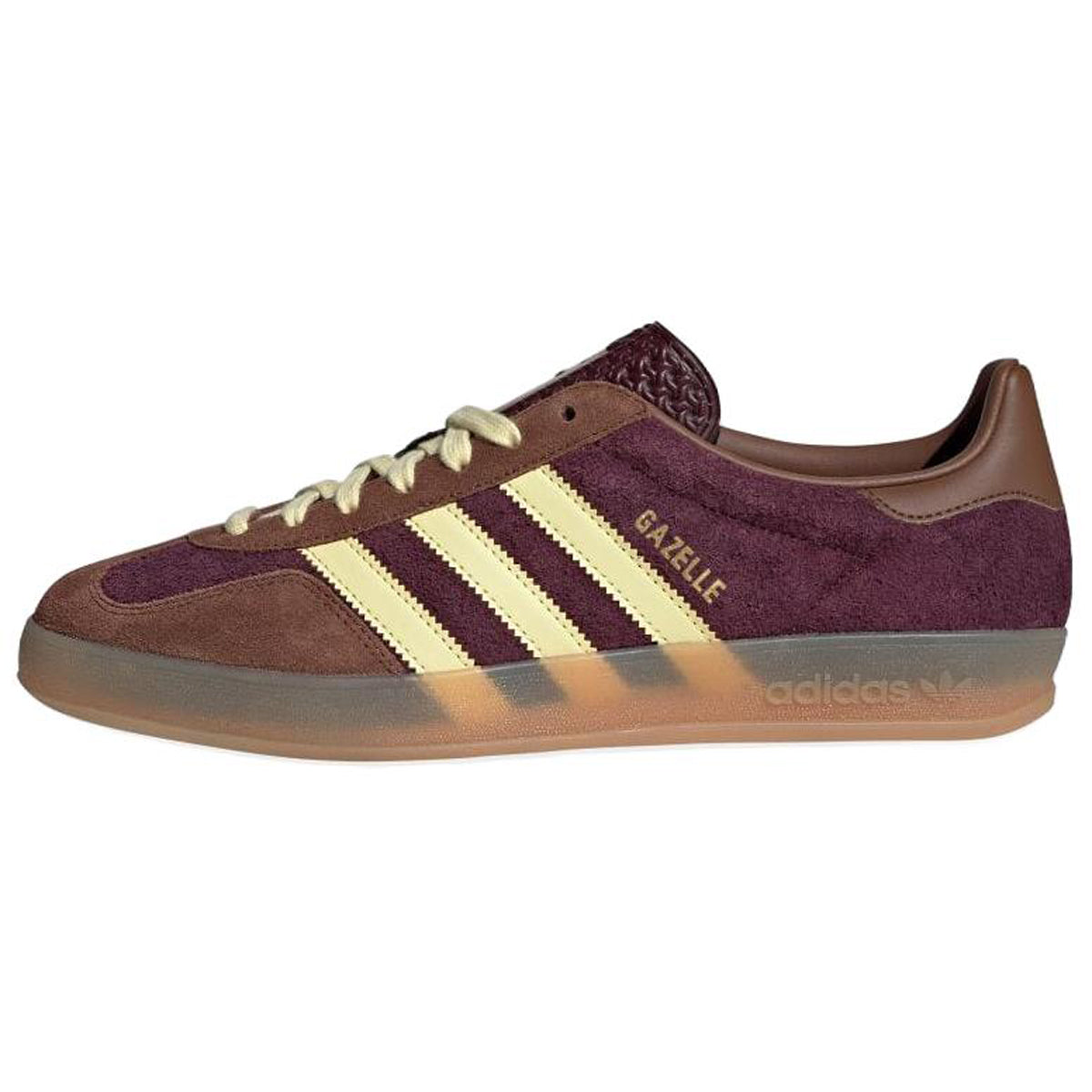 adidas Originals GAZELLE Men's Low-Profile Skate Sneakers - Brown/Yellow