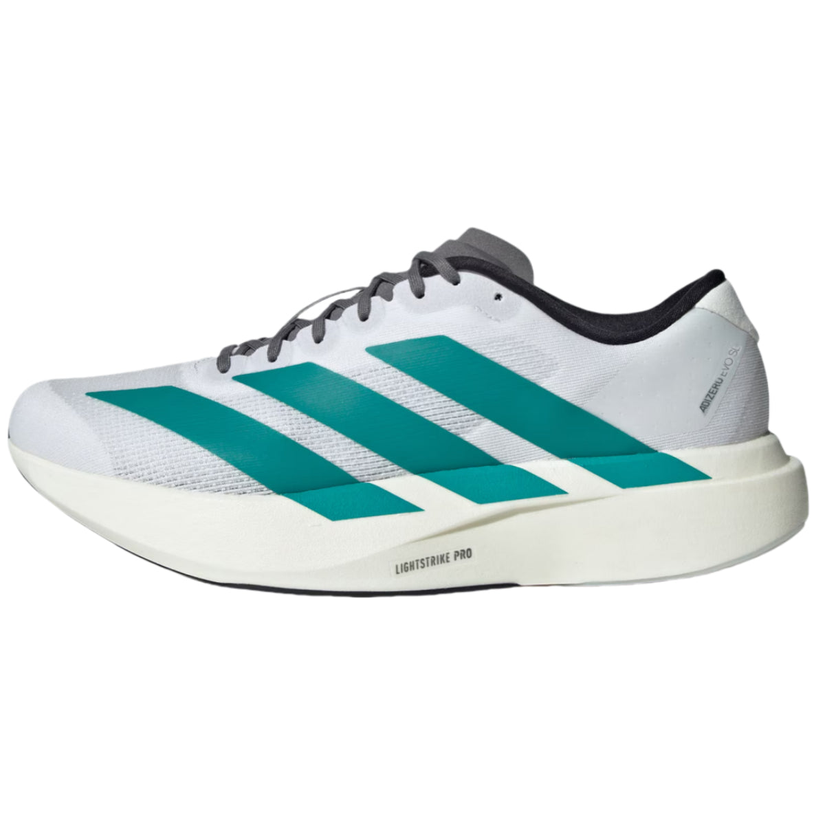 adidas Adizero Evo SL Lightstrike Pro Low-Top Running Shoes - White/Green