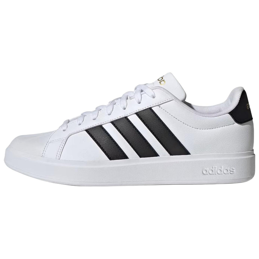 adidas STREETTALK Unisex White Synthetic Leather Round-Toe Sneakers