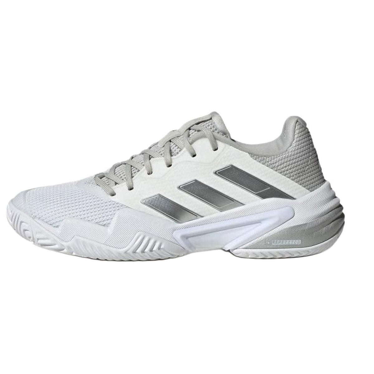 adidas Barricade Women's Low-Top Tennis Shoes - White/Grey