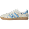 adidas Originals GAZELLE Floral Low-Top Sneakers - Beige/Light Blue
