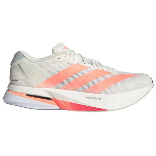 adidas Adizero Boston 13 Men's Casual Running Shoes - White/Orange