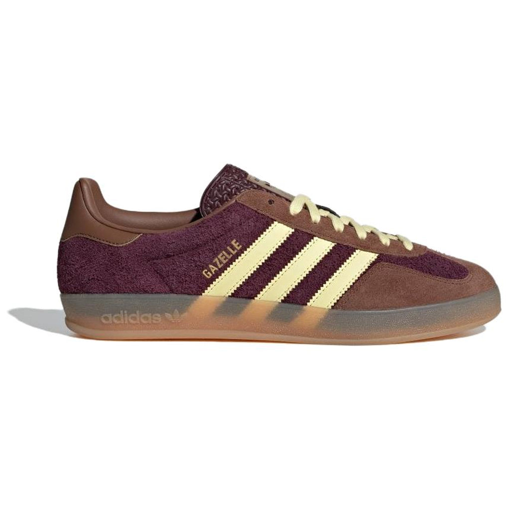 adidas Originals GAZELLE Men's Low-Profile Skate Sneakers - Brown/Yellow