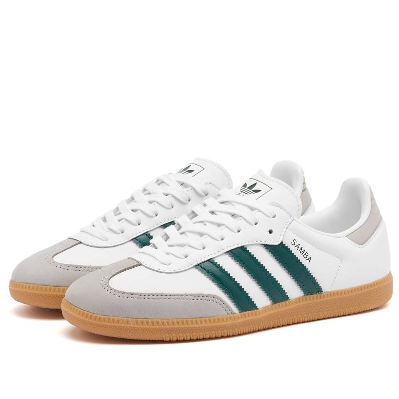 adidas Originals Samba OG Women's White Green Sneakers