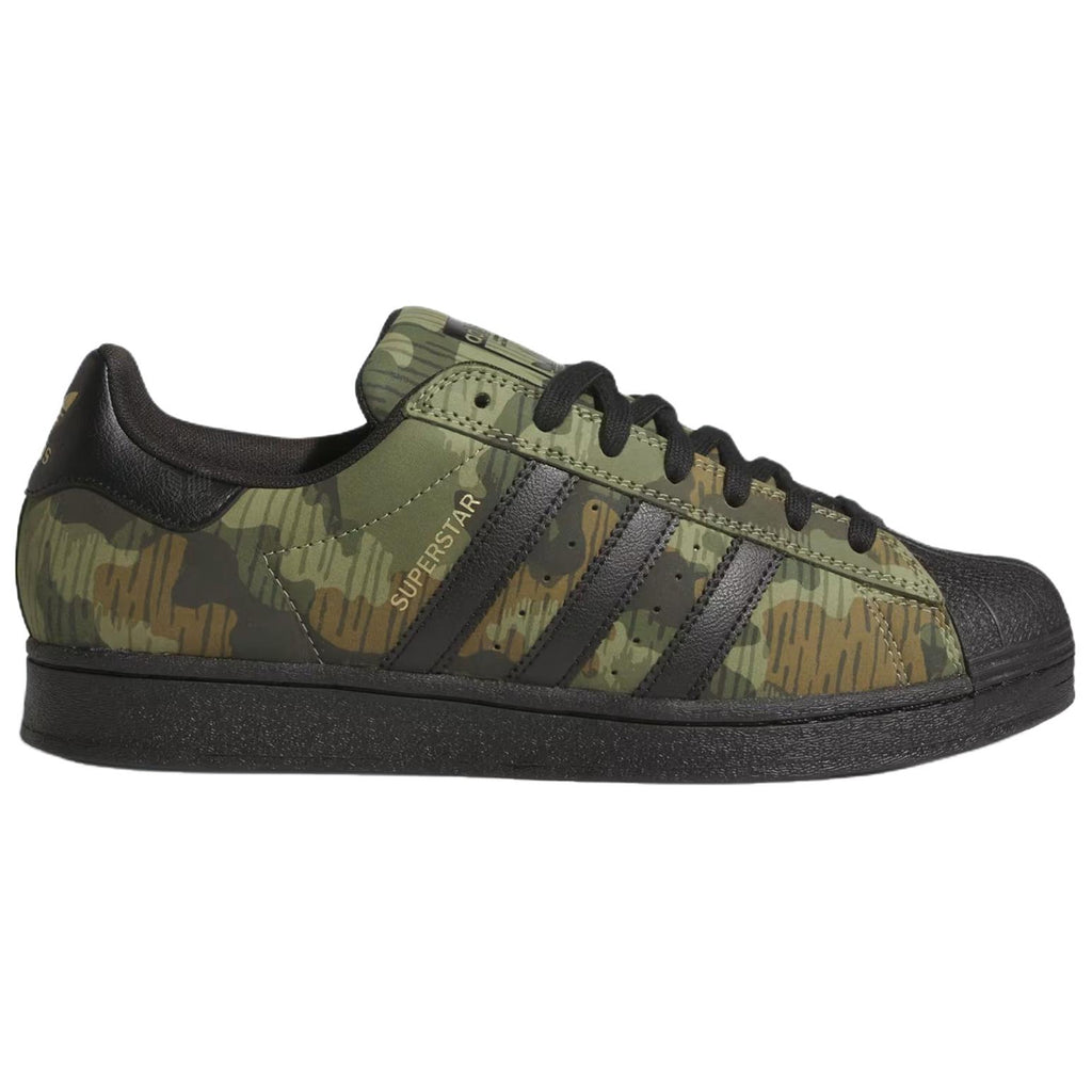 adidas Originals Superstar ADV Unisex Green Black Camo Sneakers