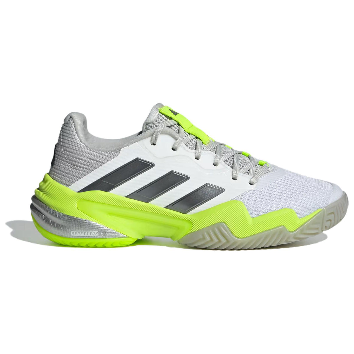 adidas Barricade 13 Women's Low-Top Tennis Shoes - Grey/Green
