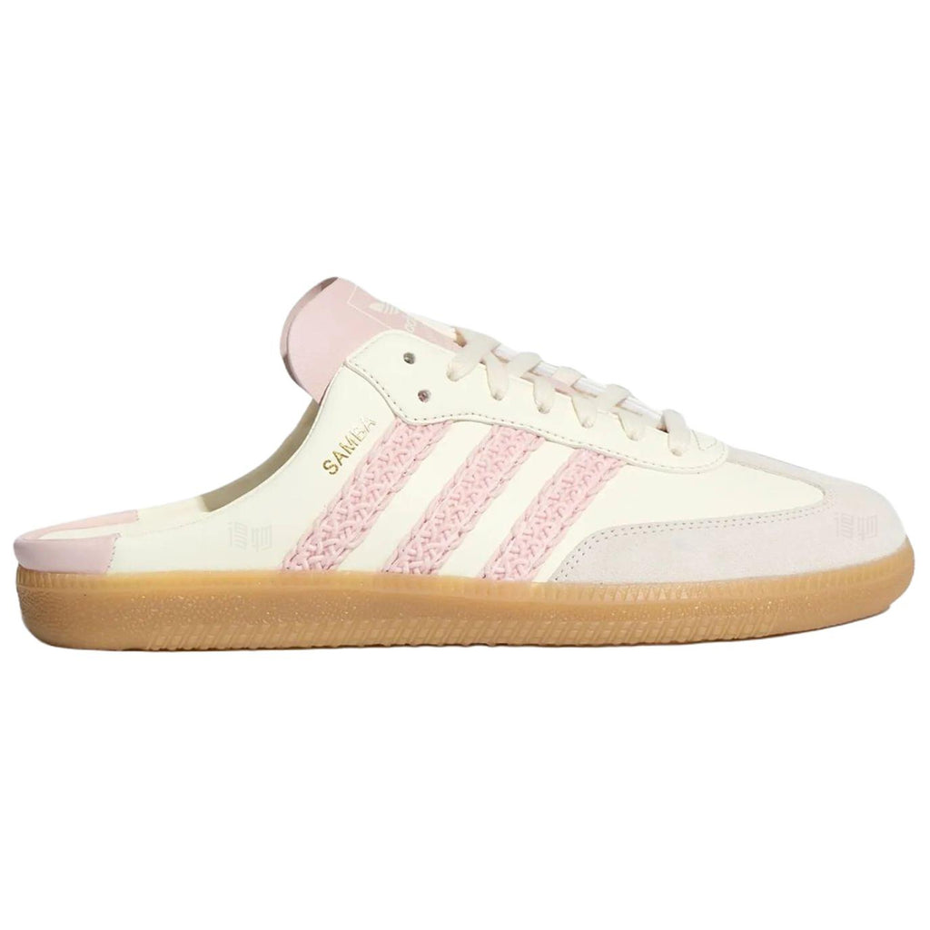 adidas Originals Samba Mule Unisex Closed-Toe Mules - Beige/Pink