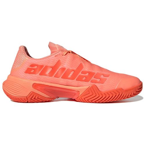 adidas Barricade Women's Textile Low-Top Tennis Shoes - Orange