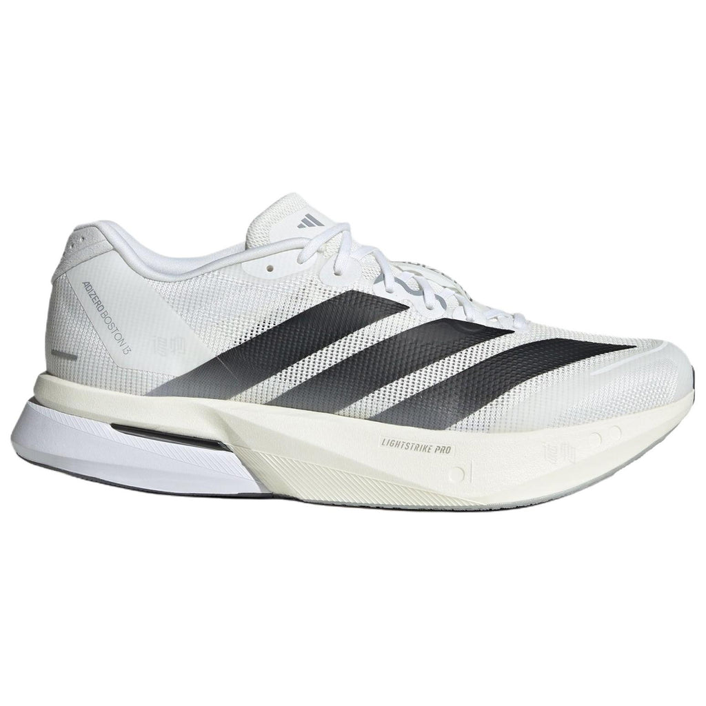 adidas Adizero Boston 13 Men's PU & Textile Marathon Training Shoes - White/Black