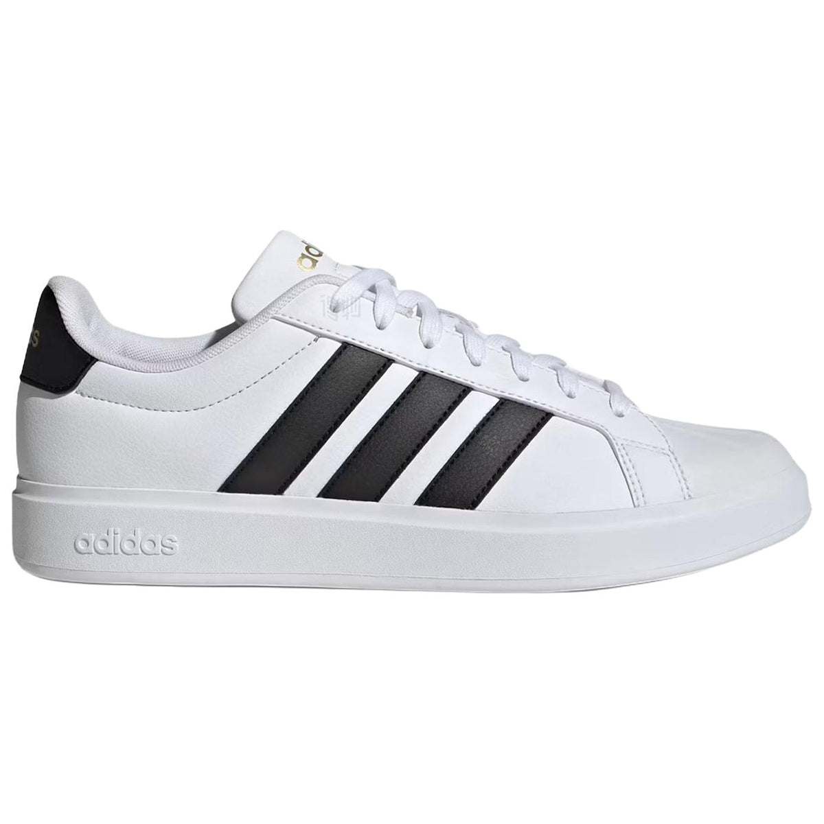 adidas STREETTALK Unisex White Synthetic Leather Round-Toe Sneakers