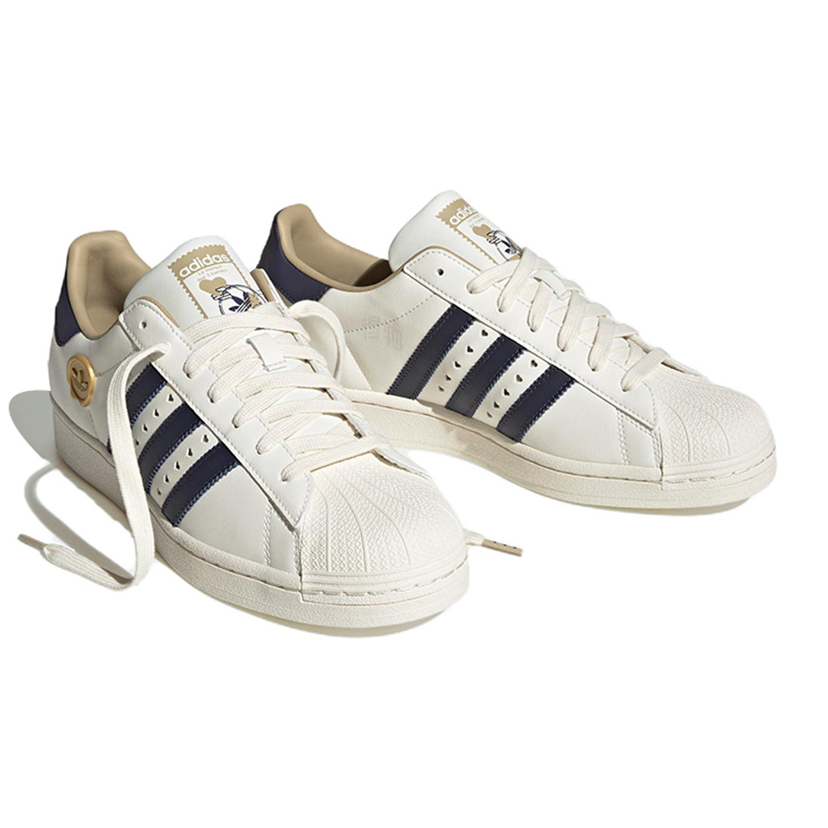 adidas Originals Superstar 2023 Unisex White Blue Trendy Sneakers
