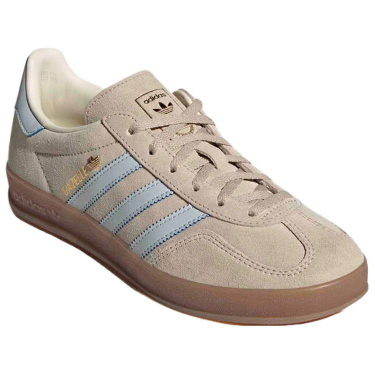 adidas Originals Gazelle Indoor Women’s Light Khaki Leather Sneakers