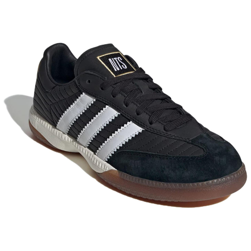 adidas Originals × NTS RADIO SAMBA MN Unisex Leather Low-Top Sneakers - Black/White