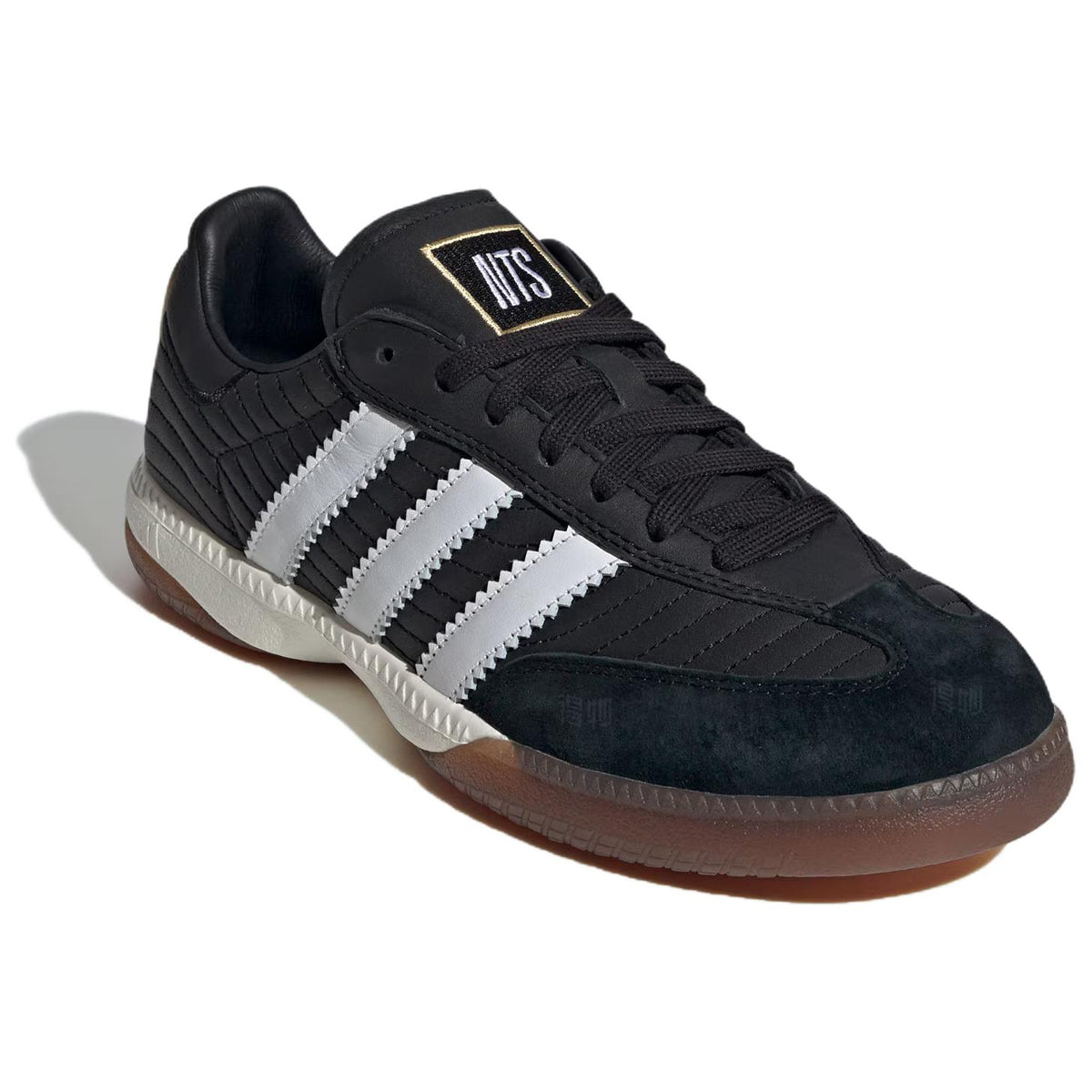 adidas Originals × NTS RADIO SAMBA MN Unisex Leather Low-Top Sneakers - Black/White