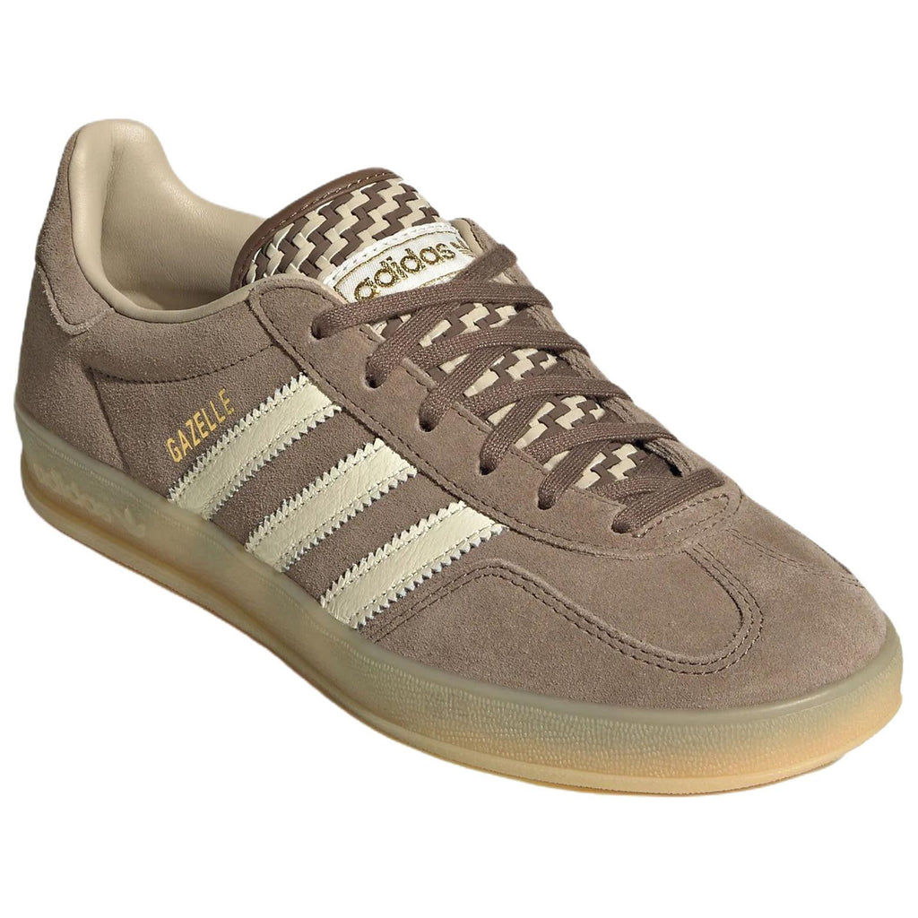 adidas Originals Gazelle Indoor Women's Strata Dark Earth Brown Sneakers