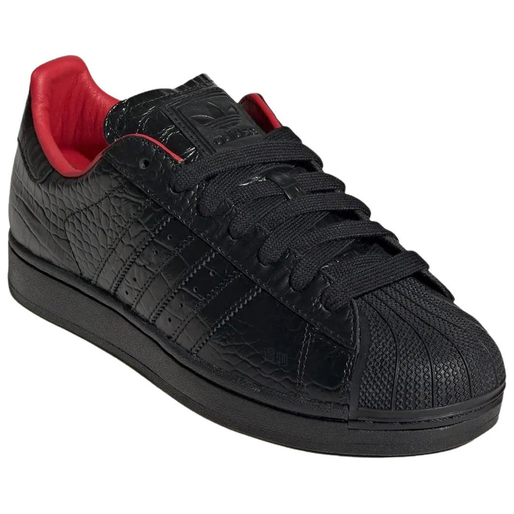 adidas Originals Superstar 2 Men's Black Textured Sneakers