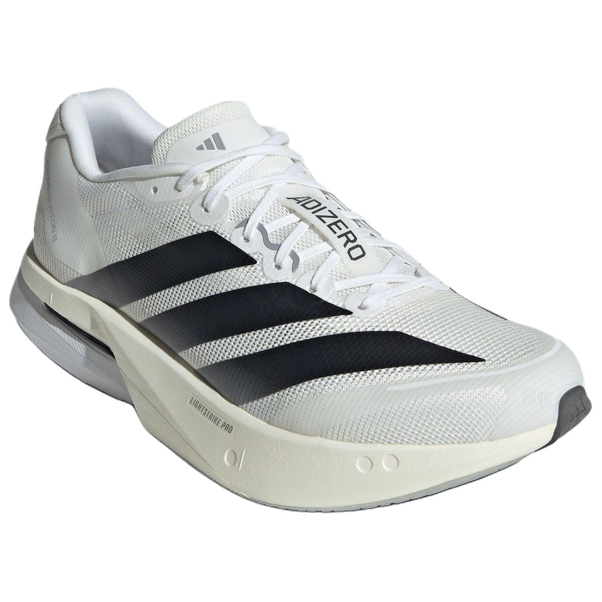 adidas Adizero Boston 13 Men's PU & Textile Marathon Training Shoes - White/Black