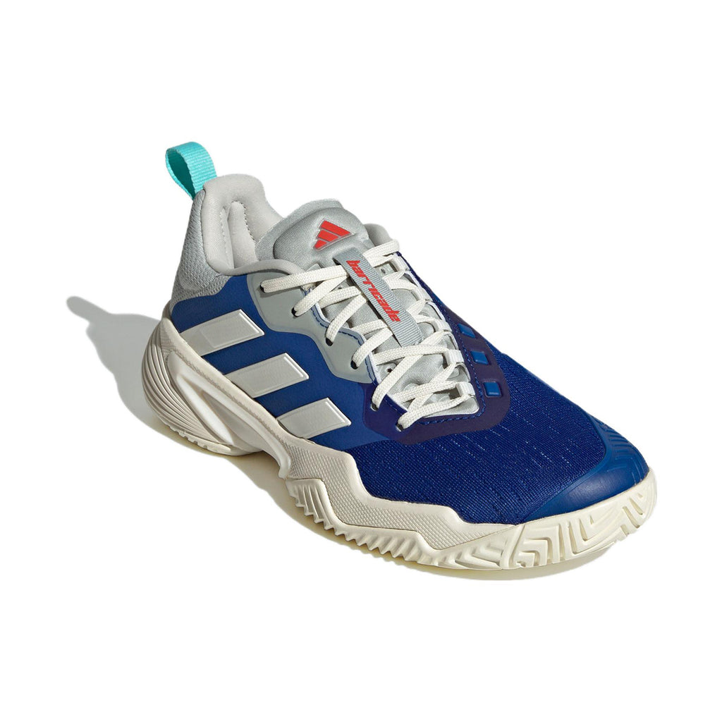 adidas Barricade Tennis Women's Low-Top Tennis Shoes - Blue/White