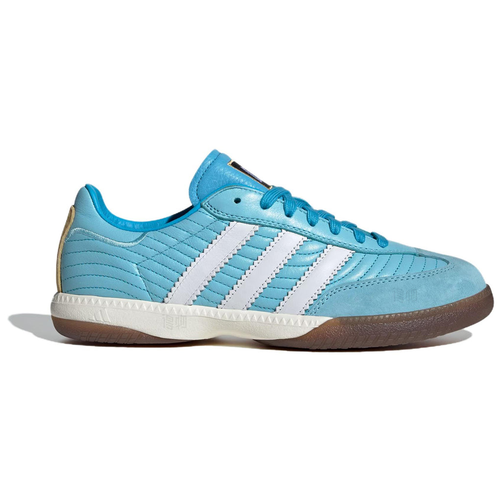 adidas Originals × NTS RADIO SAMBA MN Unisex Leather Low-Top Sneakers - Blue/White