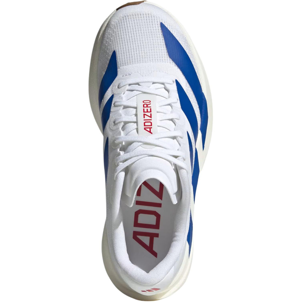adidas Adizero Evo SL Kids Unisex White Blue Running Shoes