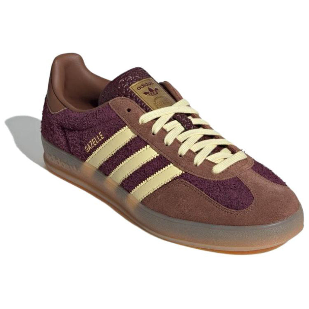 adidas Originals GAZELLE Men's Low-Profile Skate Sneakers - Brown/Yellow