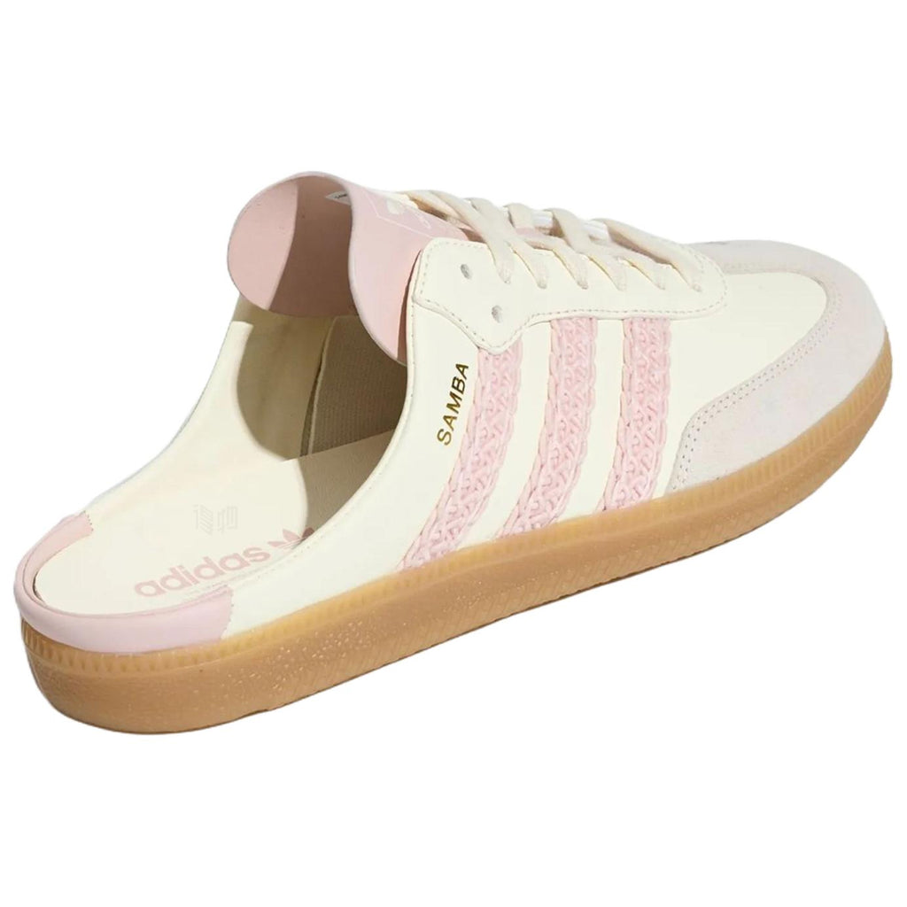 adidas Originals Samba Mule Unisex Closed-Toe Mules - Beige/Pink