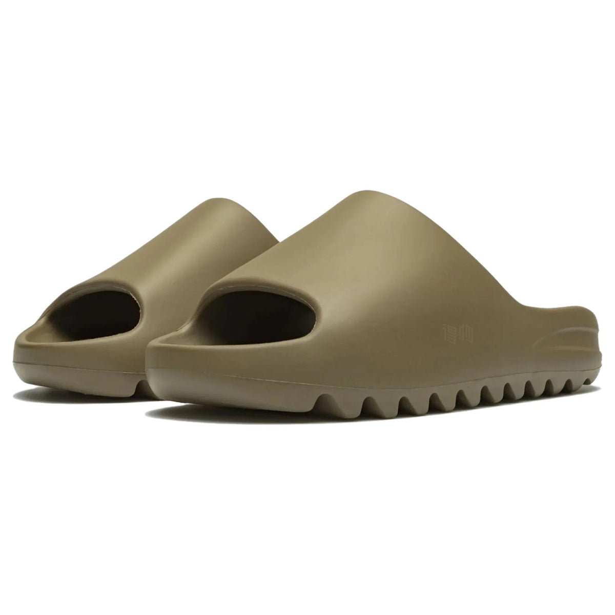 adidas Originals Yeezy Slide Unisex Brown Grey Synthetic Leather Slides