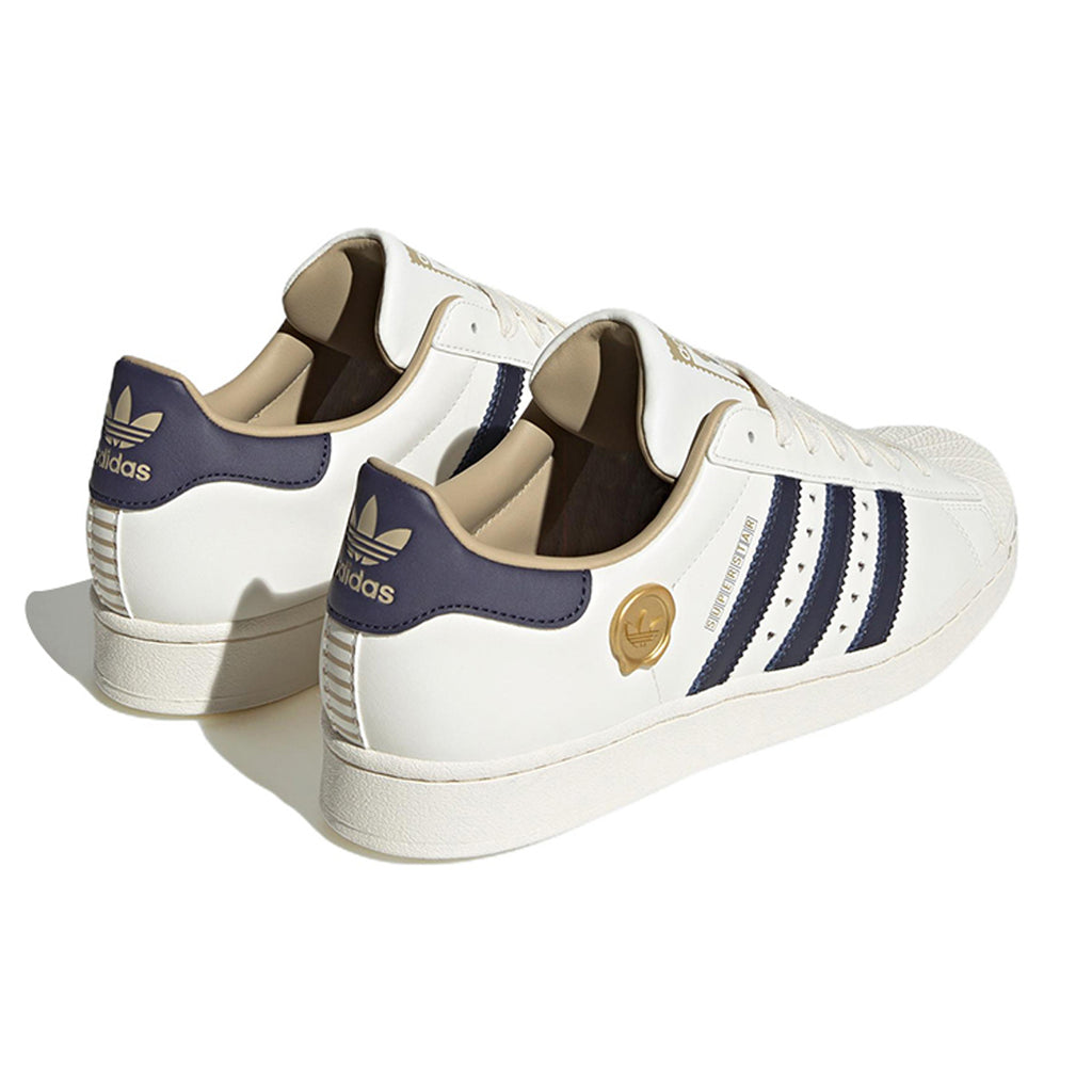 adidas Originals Superstar 2023 Unisex White Blue Trendy Sneakers