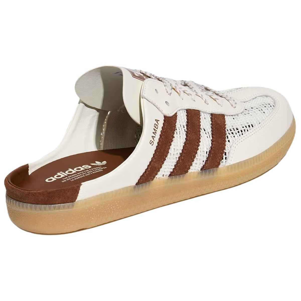 adidas Originals Samba OG MULE Unisex Closed-Toe Mules - Beige/Brown