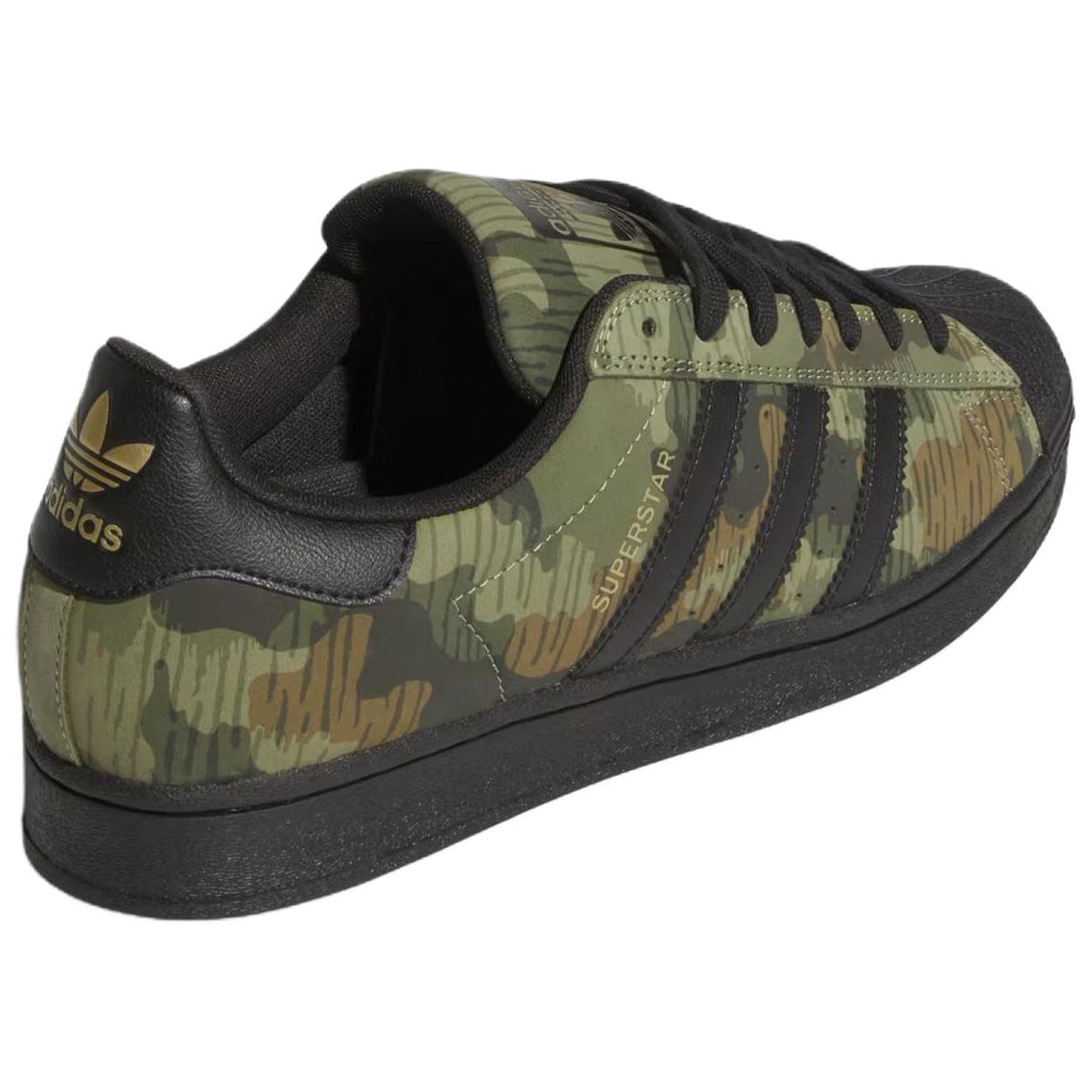 adidas Originals Superstar ADV Unisex Green Black Camo Sneakers