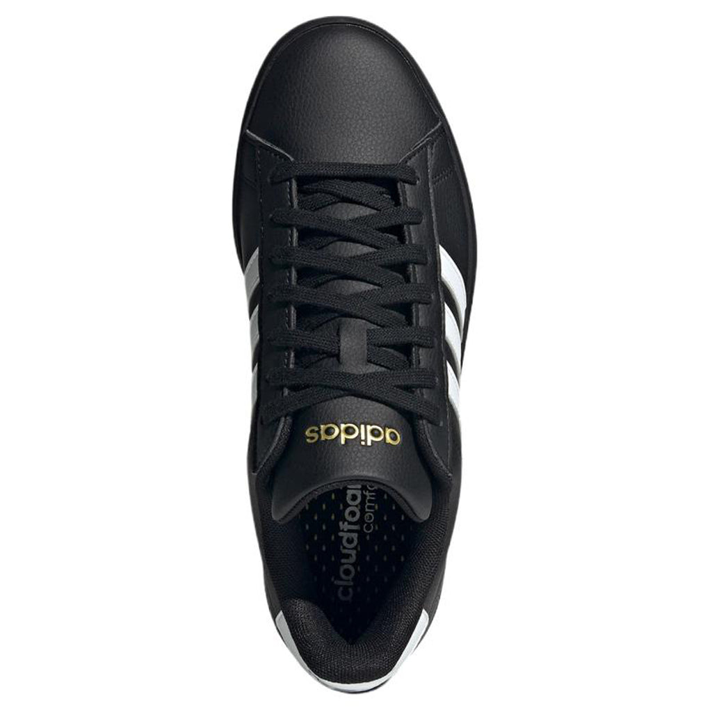 adidas Grand Court Women's Black Synthetic Leather Sneakers