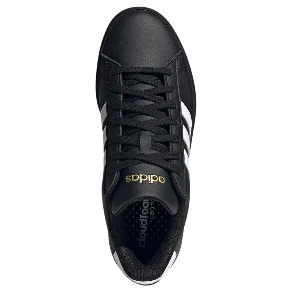 adidas Grand Court Women's Black Synthetic Leather Sneakers