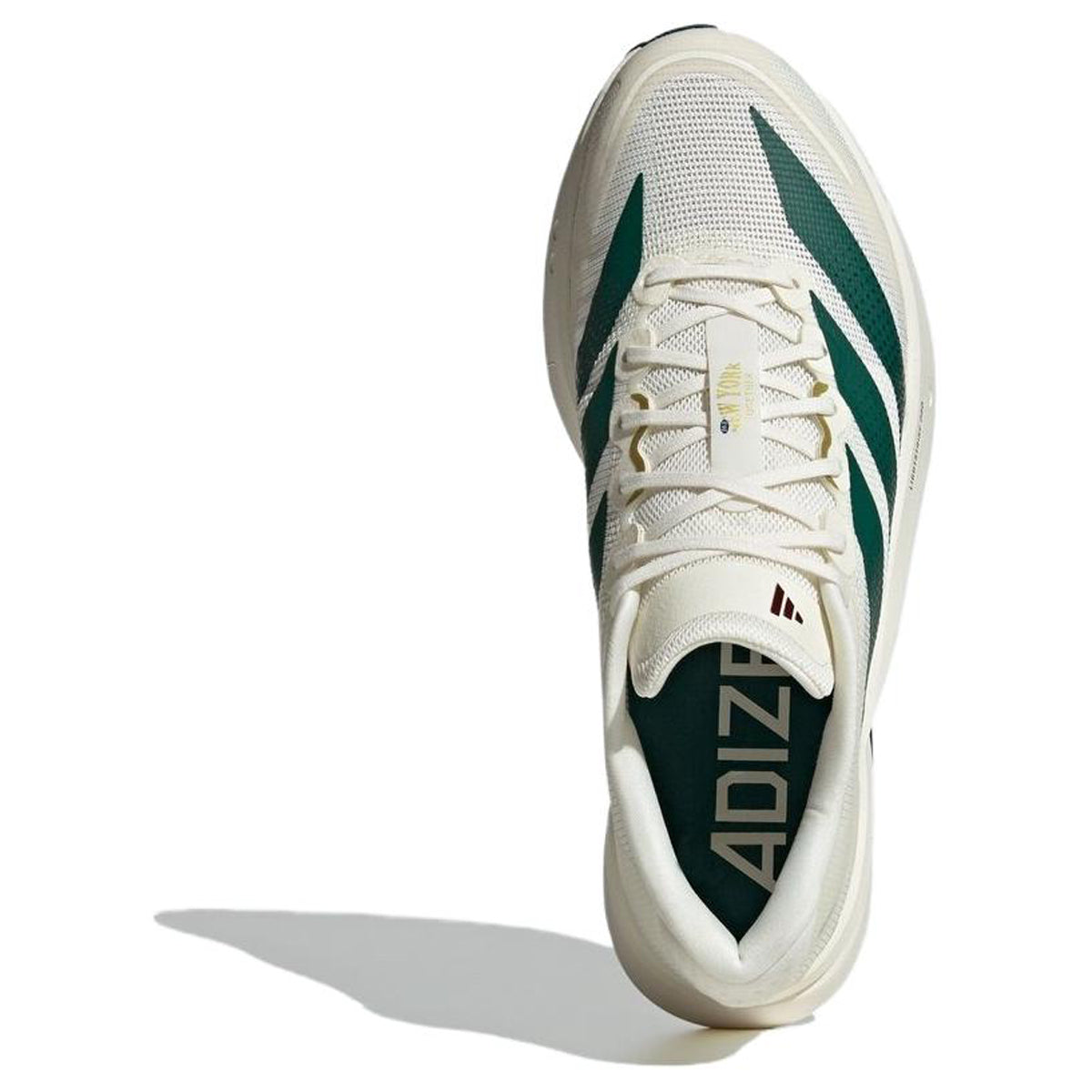 adidas Adizero Boston 13 Men's Lightweight Low-Top Running Shoes - White/Green