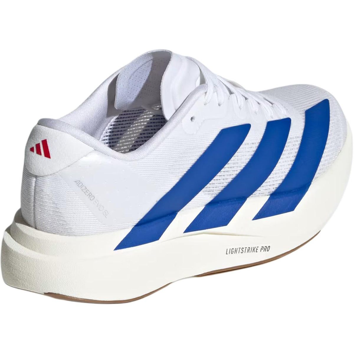 adidas Adizero Evo SL Kids Unisex White Blue Running Shoes