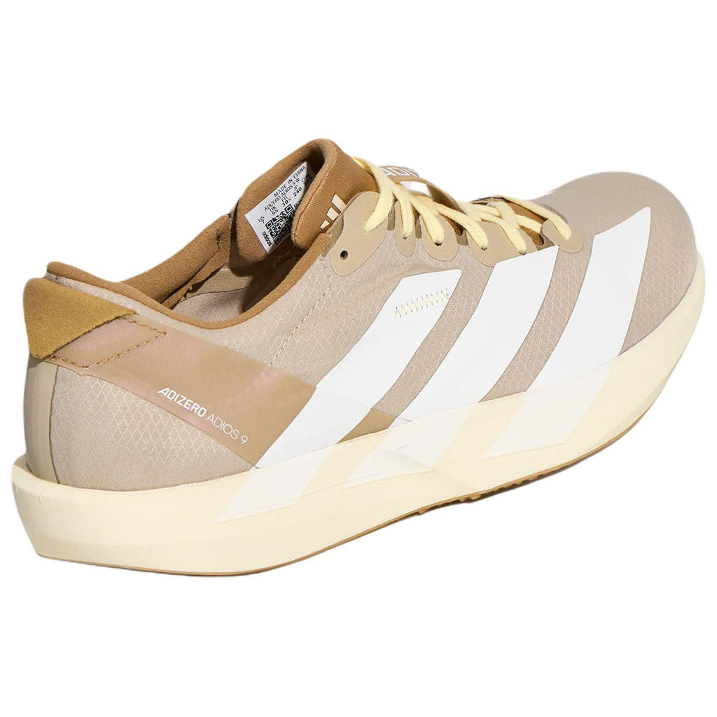 adidas Adizero Adios 9 Women's Low-Profile Running Shoes - Beige/Brown/White