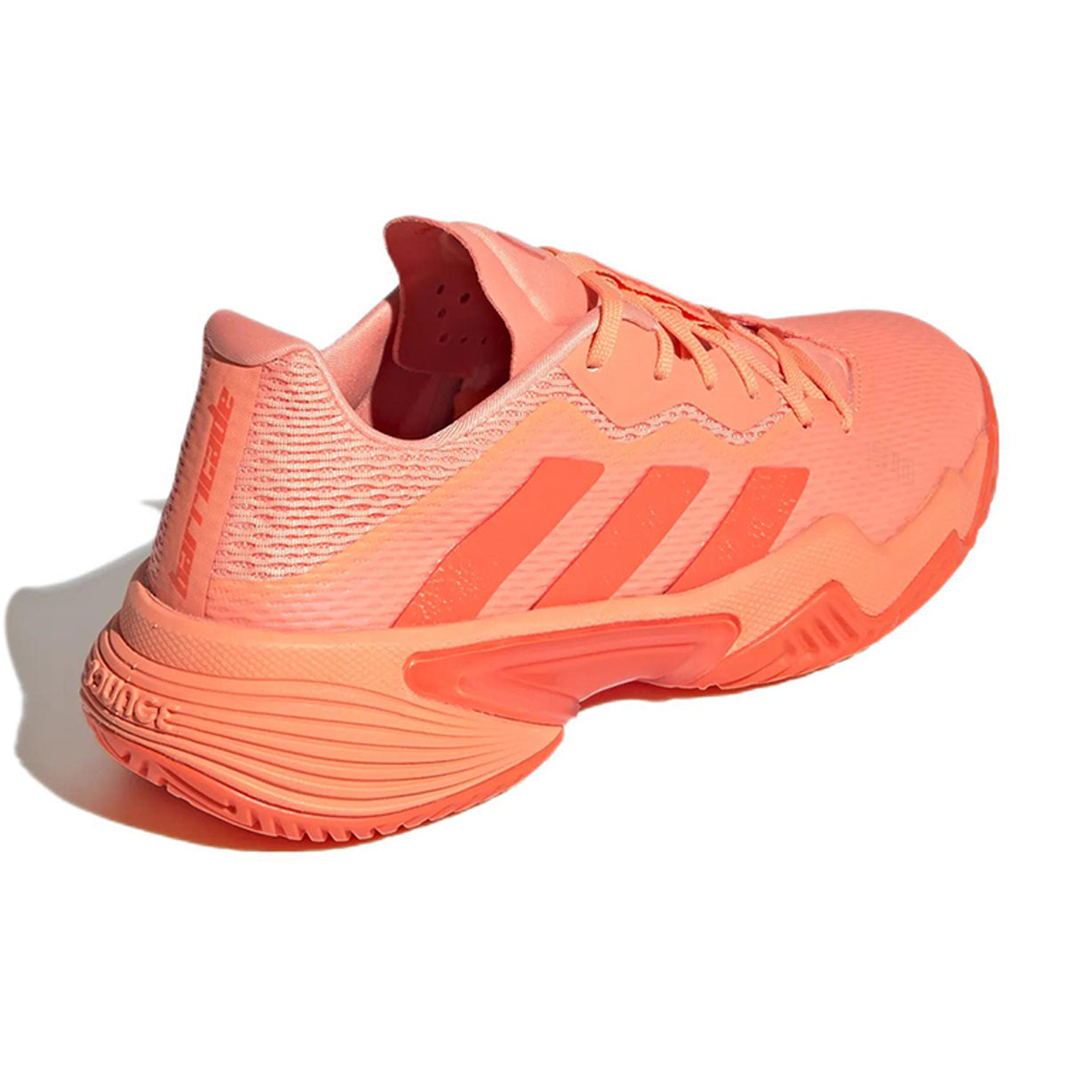 adidas Barricade Women's Textile Low-Top Tennis Shoes - Orange