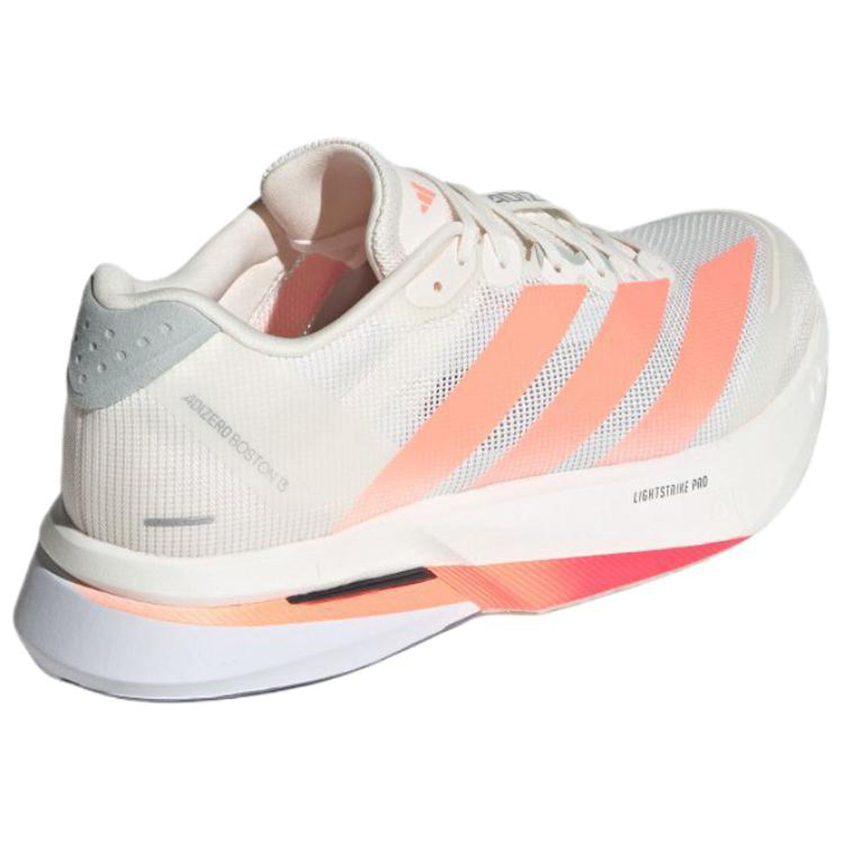 adidas Adizero Boston 13 Men's Casual Running Shoes - White/Orange
