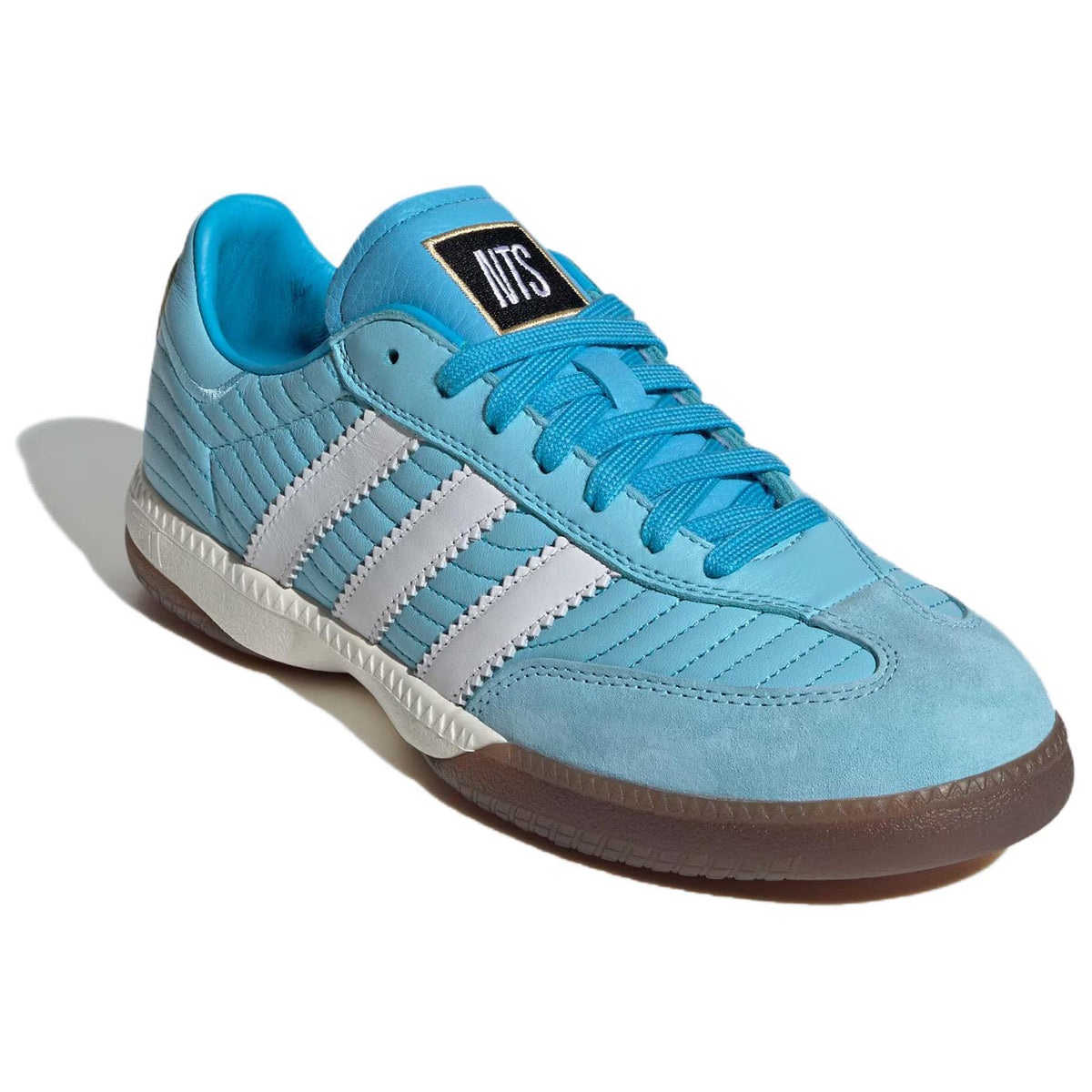 adidas Originals × NTS RADIO SAMBA MN Unisex Leather Low-Top Sneakers - Blue/White