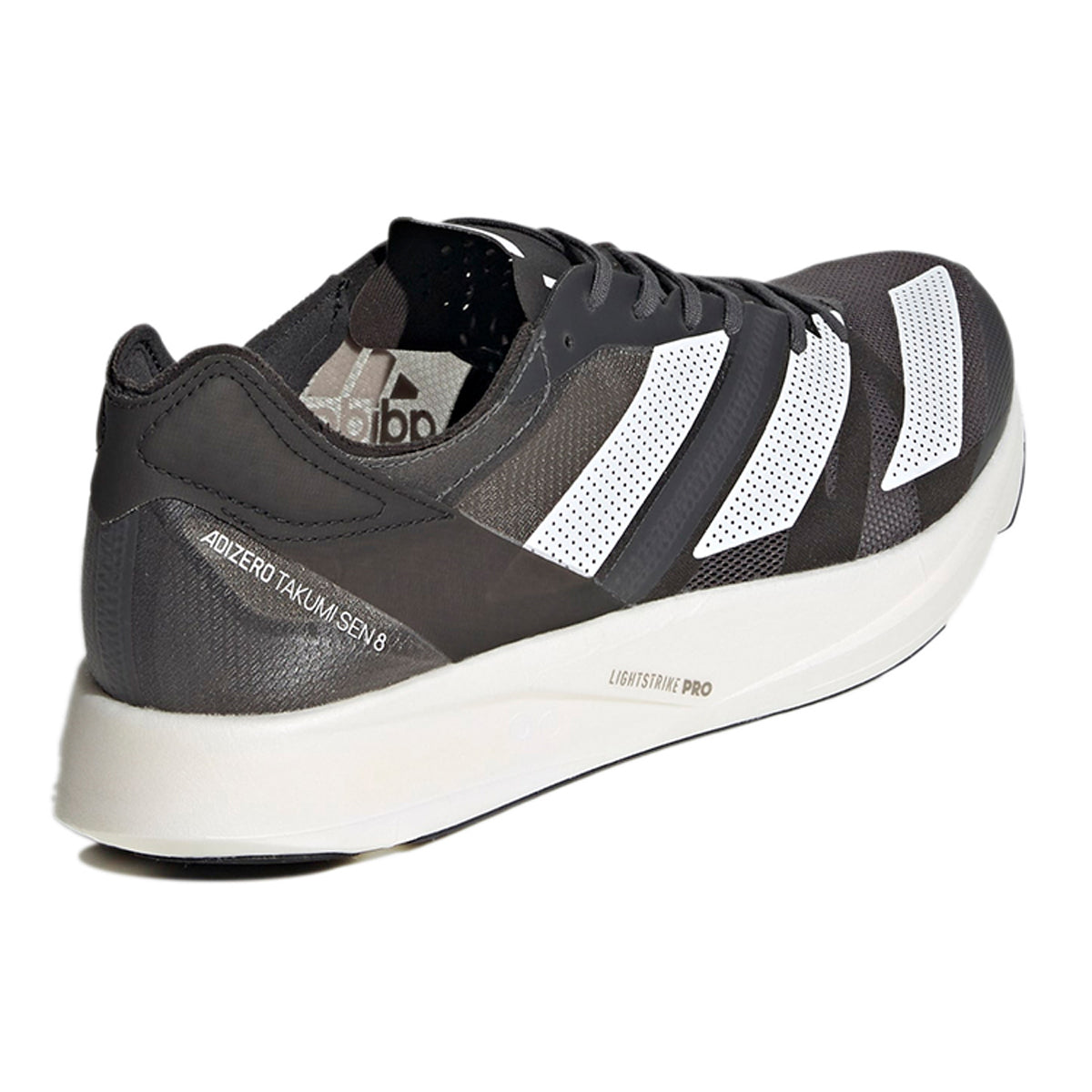 adidas Adizero Takumi Sen 8 Unisex Carbon-Plated Racing Shoes - Black/White