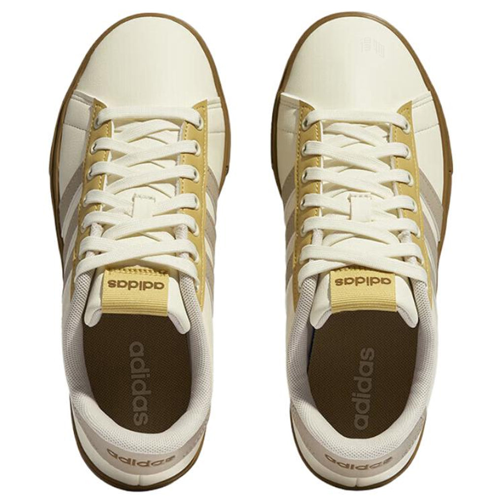 adidas Daily 4.0 Unisex Synthetic Leather Low-Top Sneakers - Beige