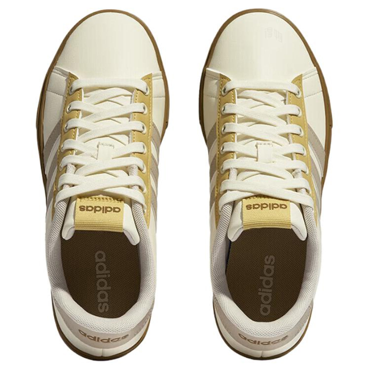 adidas Daily 4.0 Unisex Synthetic Leather Low-Top Sneakers - Beige